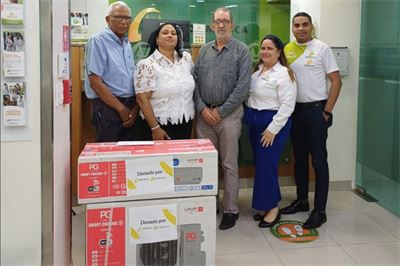 Donación de 1 aire acondicionado al Instituto Mocano de la Diabetes IMDI 